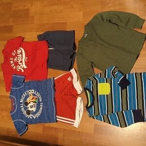 Xs 4 5 sizes boys tshirts shorts long sleeve tops Mickey Mouse Adidas patriotic